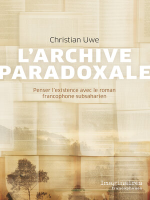 cover image of L'archive paradoxale